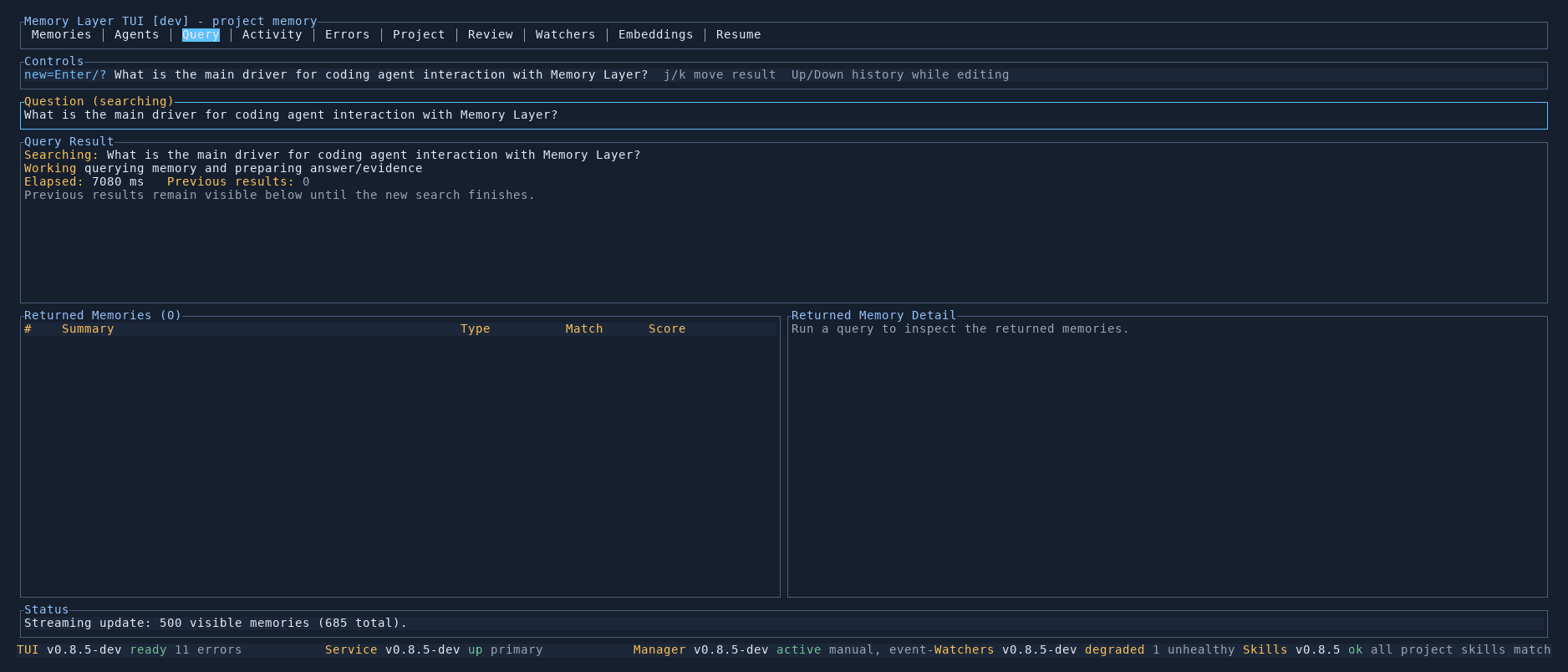 Query tab